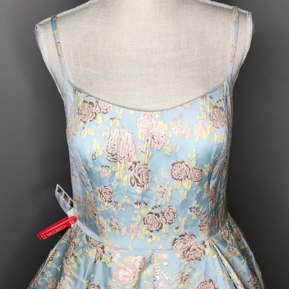 Mac‎ Duggal Floral Jacquard Ballgown 26117I Size 14 with POCKETS - Picture 16 of 16